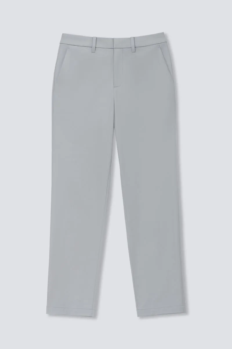 InstantCool Lightweight Twill Smart Pants | Grey GYE103 Layered Panel Design Frayed hem