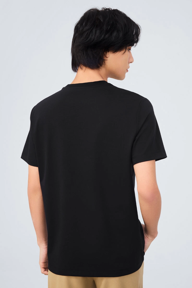InstantCool Jersey Crew Neck T-Shirt | Black BKFD01 Eco Certified Fiber