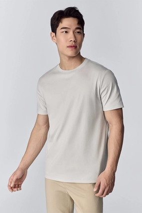 Perfect for Any Outfit Basic Comfort InstantCool Jersey Crew Neck T-Shirt | Light Grey GYFL01