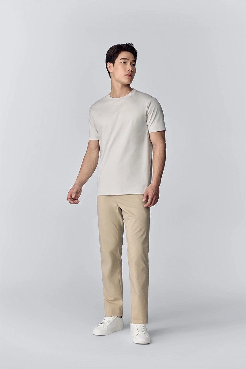 InstantCool Jersey Crew Neck T-Shirt | Light Grey GYFL01 AntiStaticFinish EcoFriendlyDyes