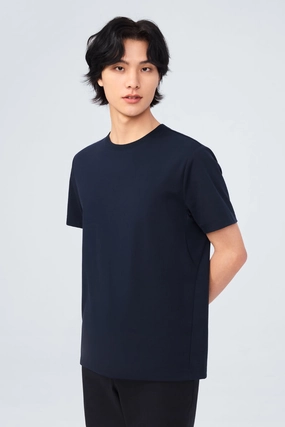 InstantCool Jersey Crew Neck T-Shirt | Navy NYE009 EnhancedDurabilityFinish Breathable Style