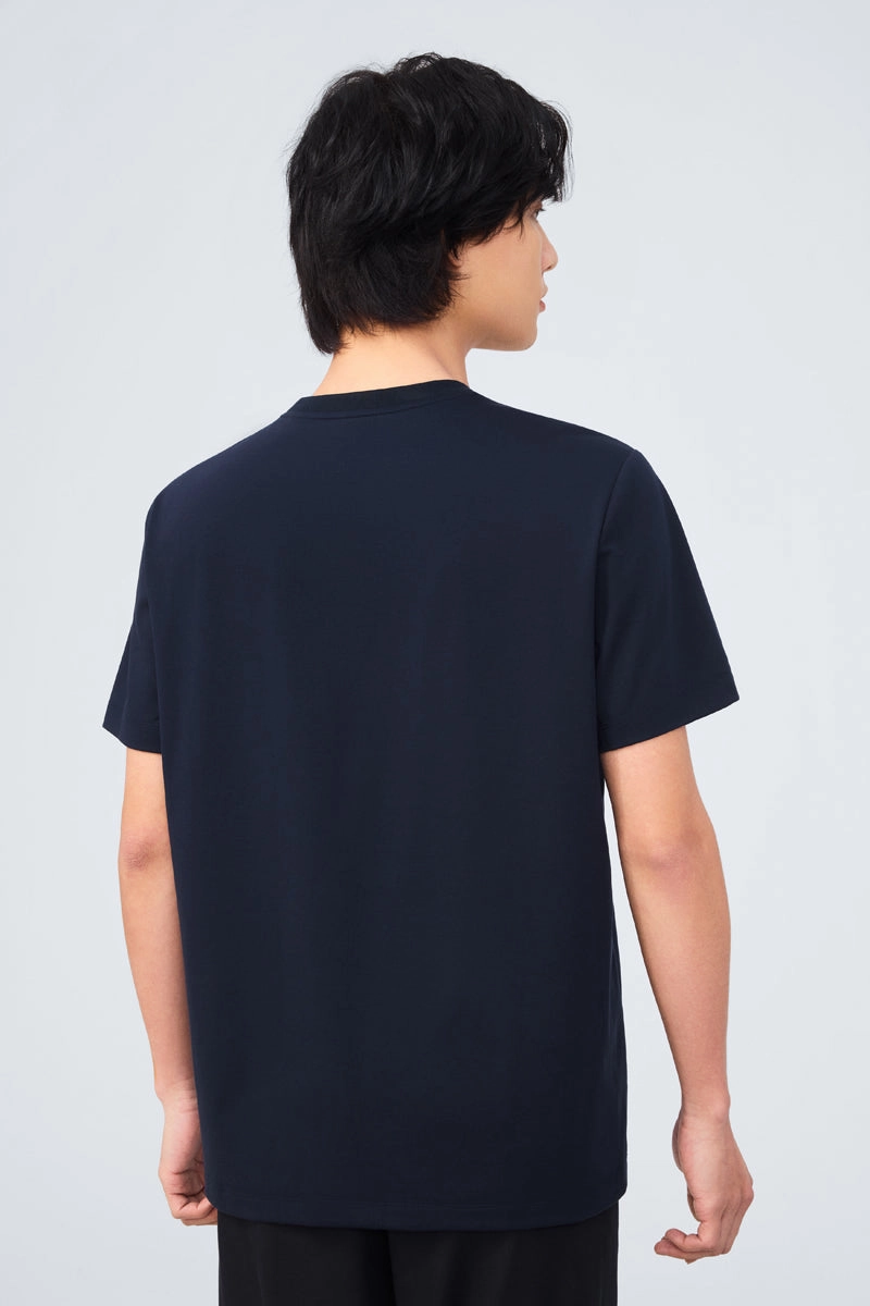 InstantCool Jersey Crew Neck T-Shirt | Navy NYE009 Ethically Sourced Cotton Perfect Layer