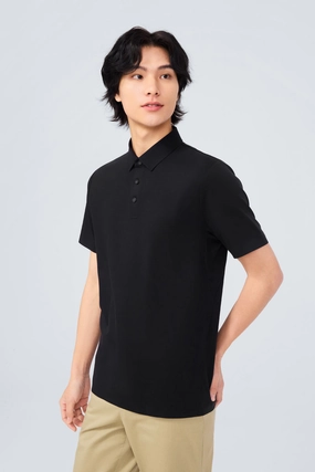 InstantCool Jersey Polo | Black BKFD01 Timeless Layer