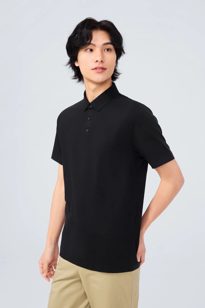 InstantCool Jersey Polo | Black BKFD01 Timeless Layer