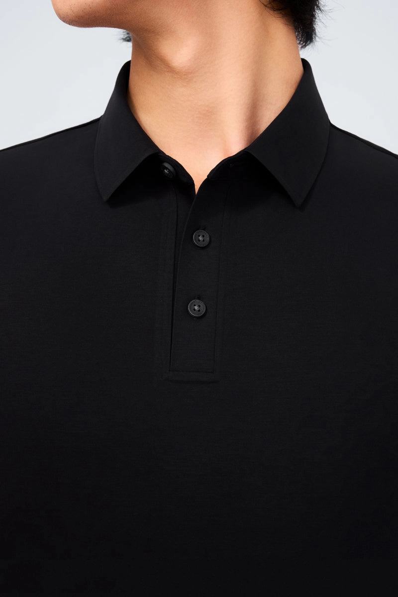 Relaxed Wear InstantCool Jersey Polo | Black BKFD01