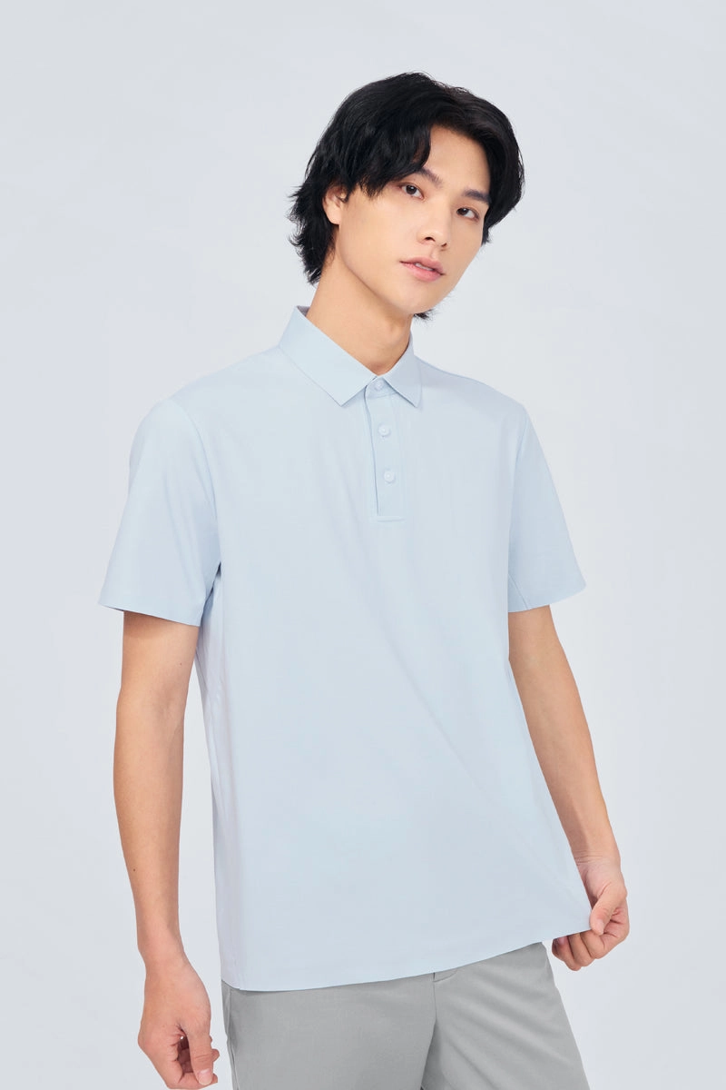 Premium Layer Quick Dry Material InstantCool Jersey Polo | Light Blue BLE249