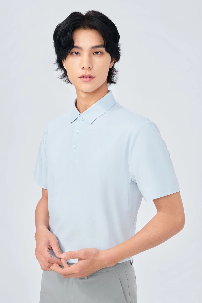 Polished Wear InstantCool Jersey Polo | Light Blue BLE249