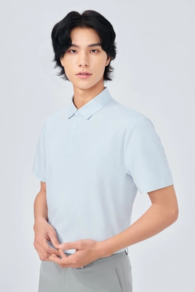 Polished Wear InstantCool Jersey Polo | Light Blue BLE249