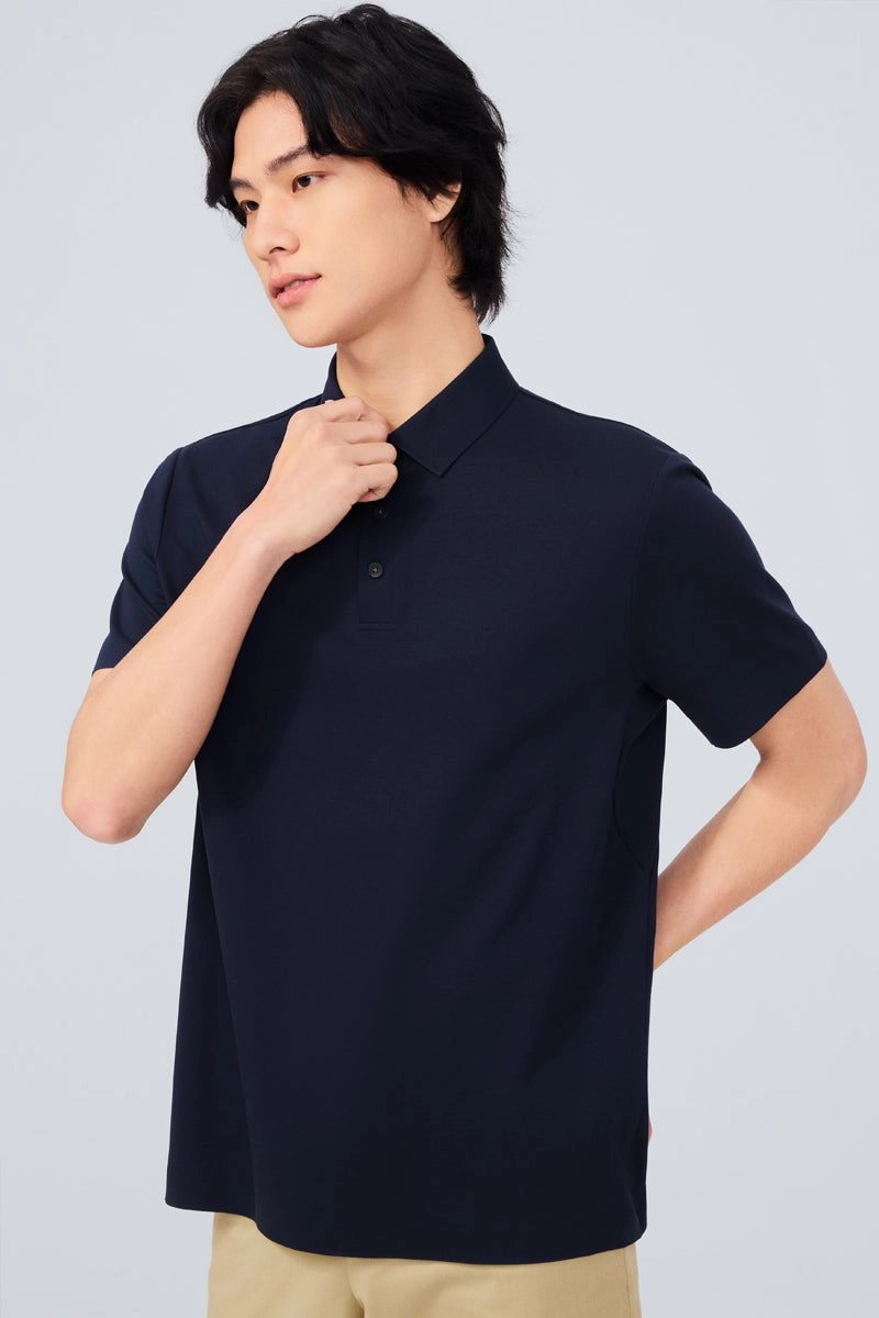 InstantCool Jersey Polo | Navy NYE009 Breathable mesh lining