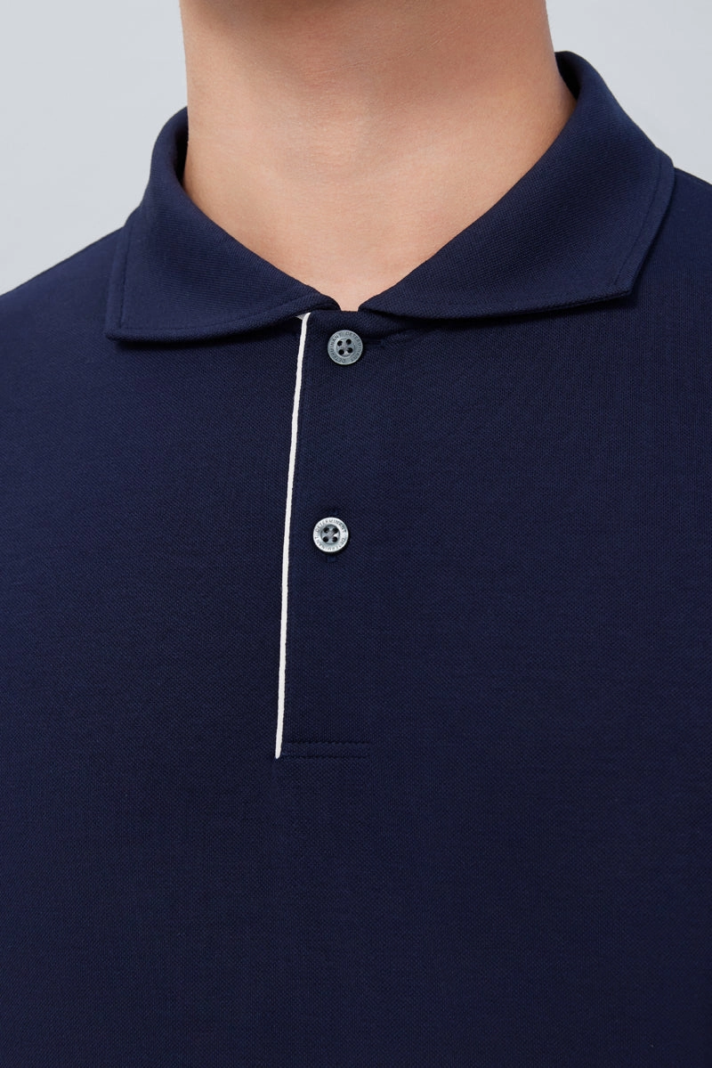 premium fabric Versatile Comfort InstantCool Pique Polo | Navy NNY096