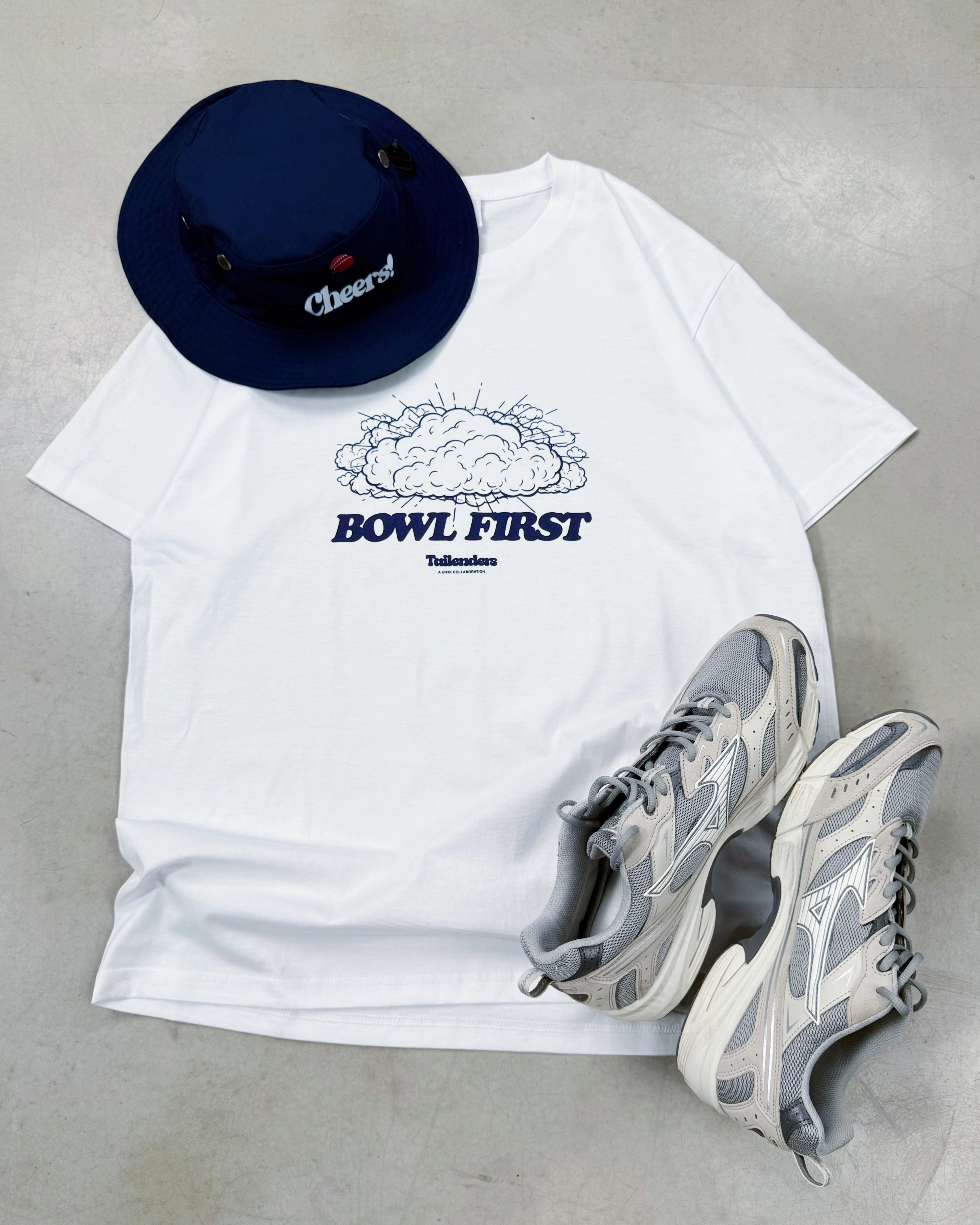 SustainableManufacturing Tailenders 'Bowl First' Tee - White