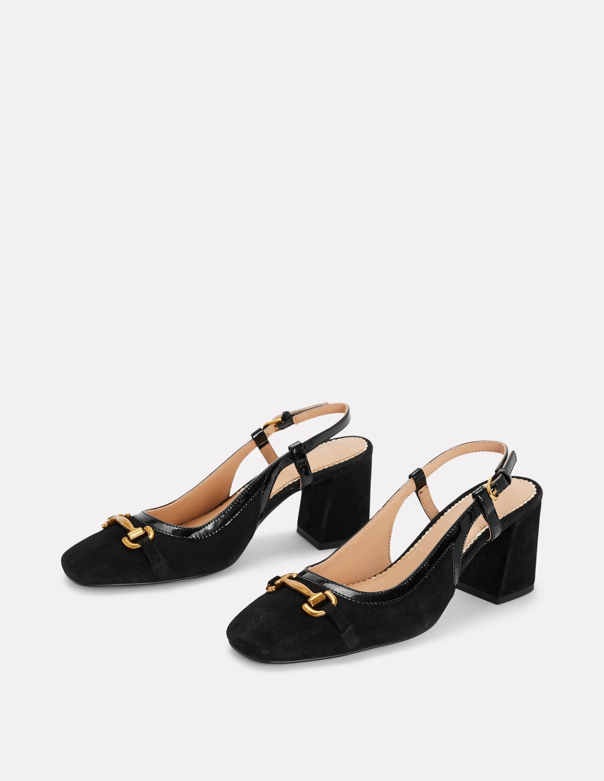 Iris Snaffle Slingback Heels-Black Fall Fashion Pumps