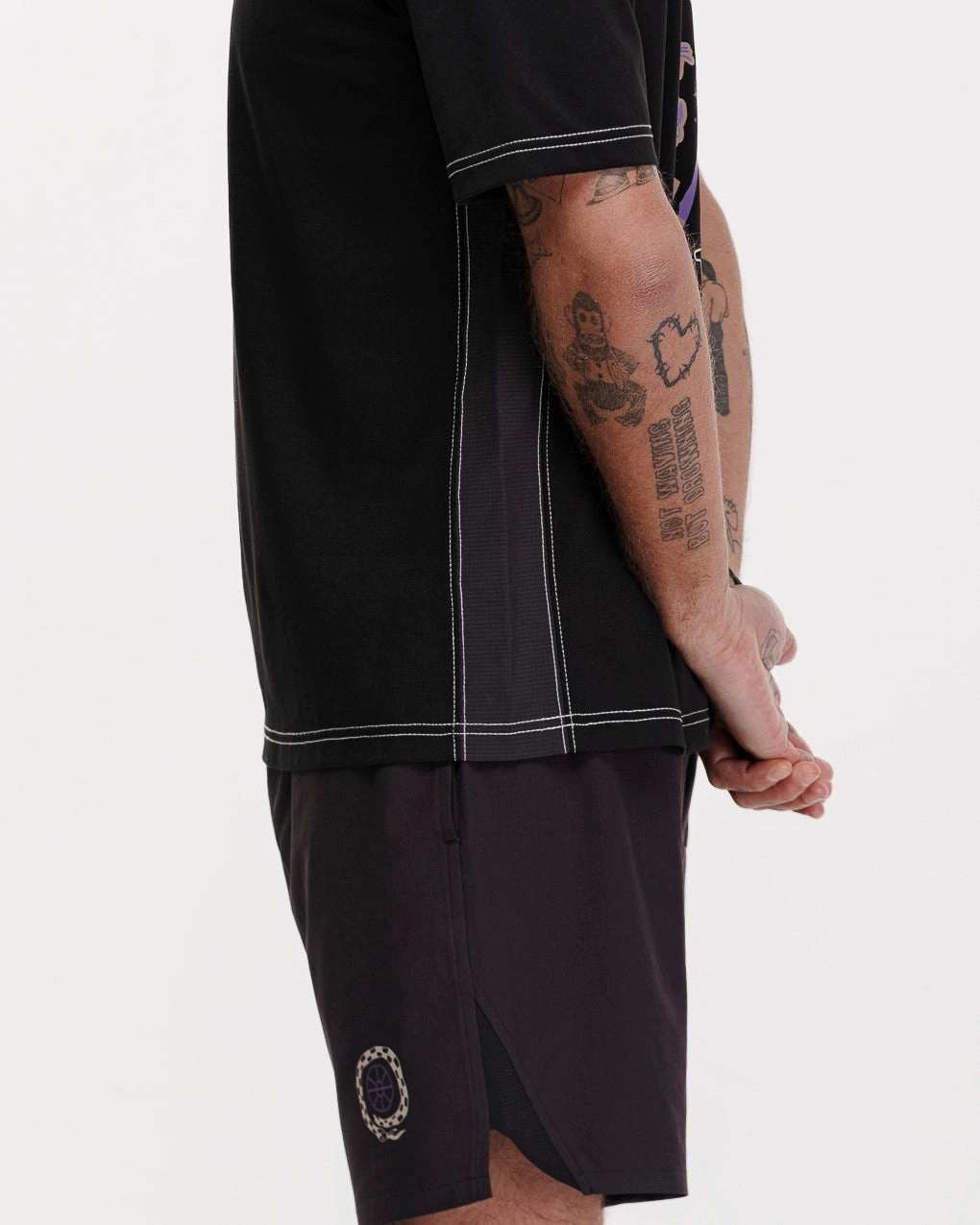 It's Out There Trail T-Shirt?- Washed Black Moisture Control Fabric