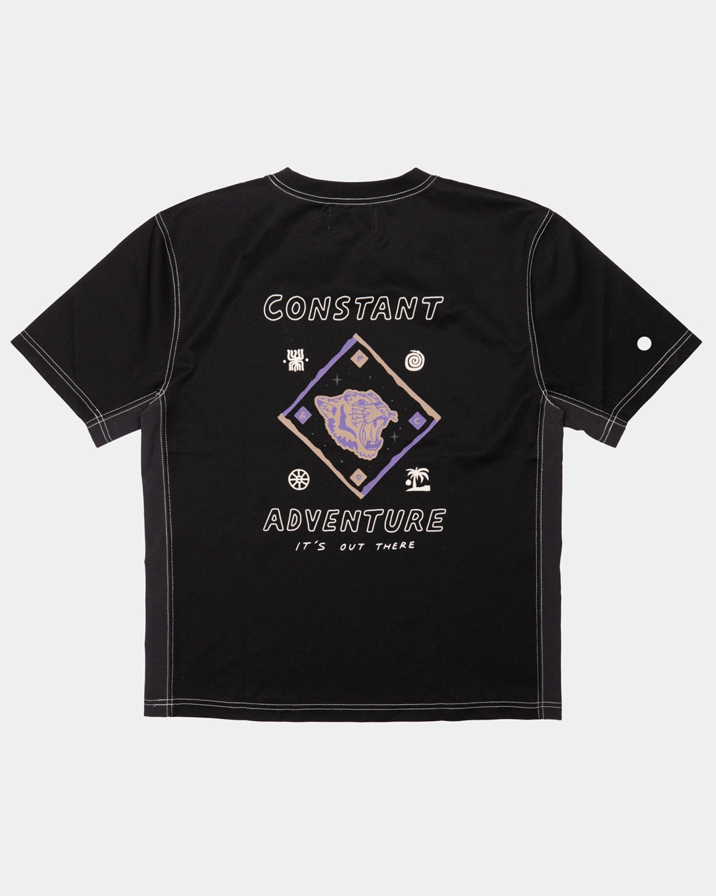 It's Out There Trail T-Shirt?- Washed Black Adaptable