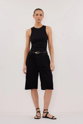 custom-made Free Size Adjuster JACK JET BLACK DENIM BERMUDA SHORT