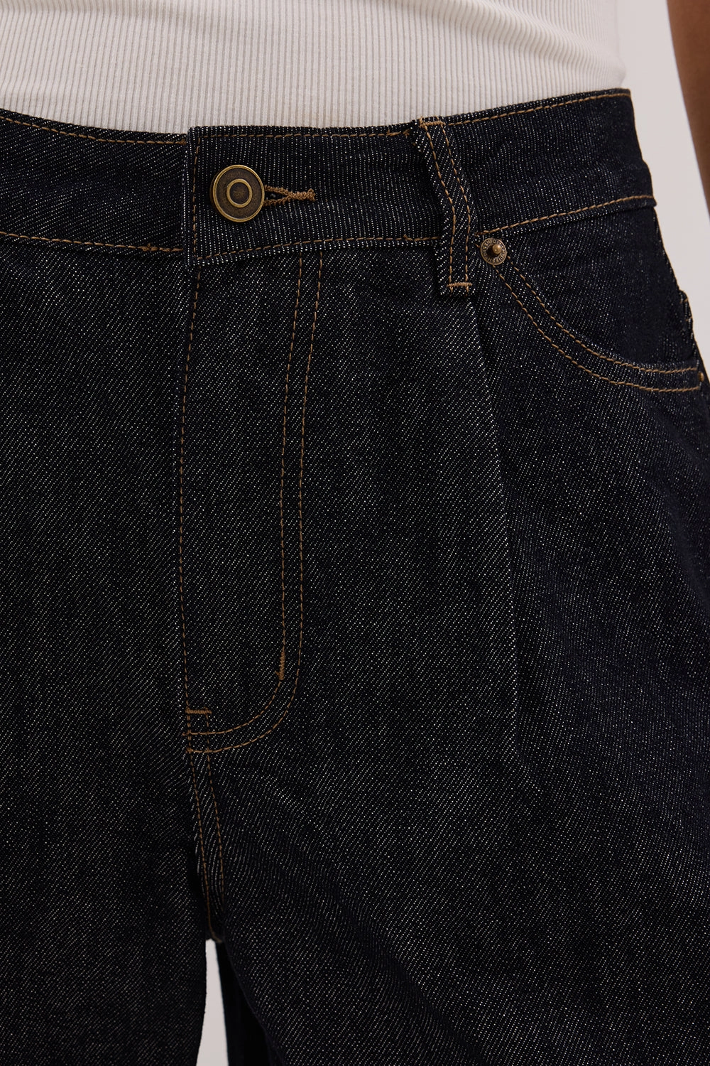 JACK RAW INDIGO DENIM BERMUDA SHORT slim cut