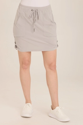 A Line Silhouette Side Slit Jett Whisper Stretch Active Skort