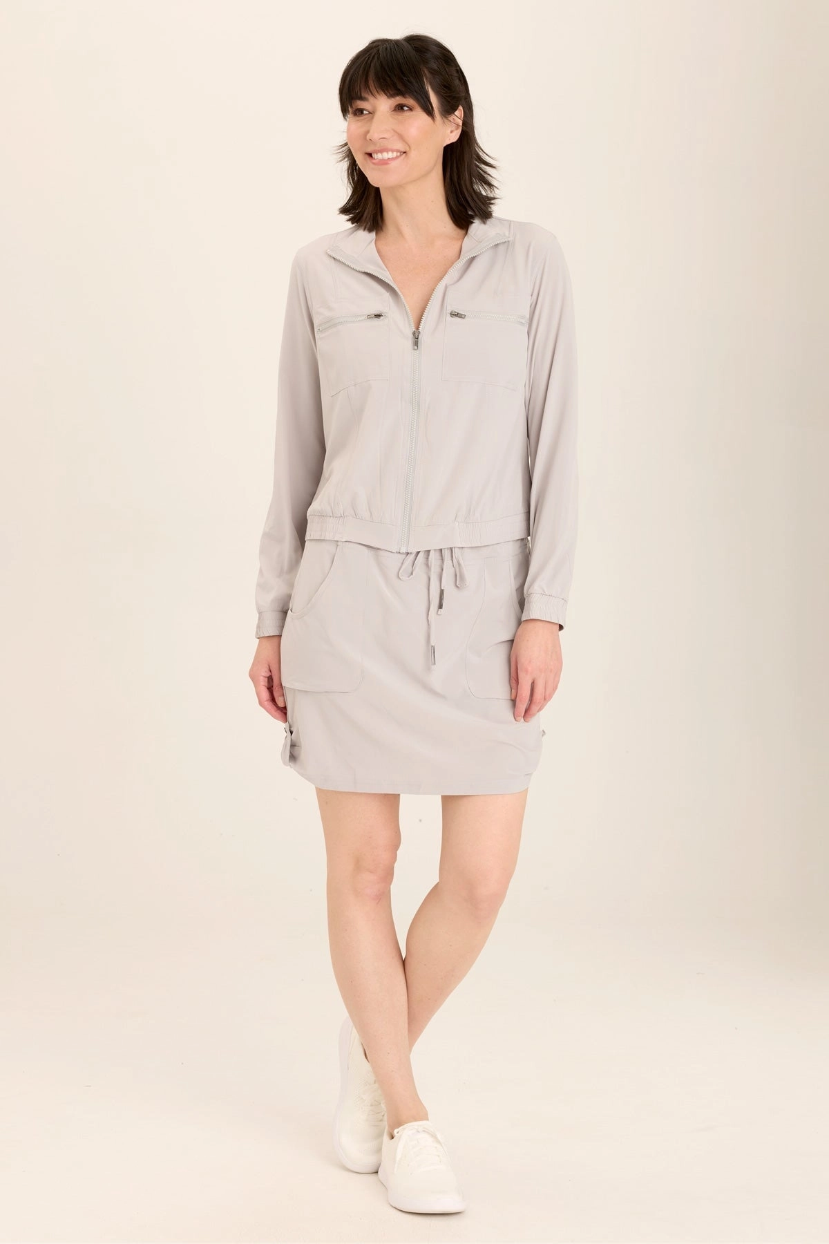 Visual Outfit Style Moment Jett Whisper Stretch Active Skort