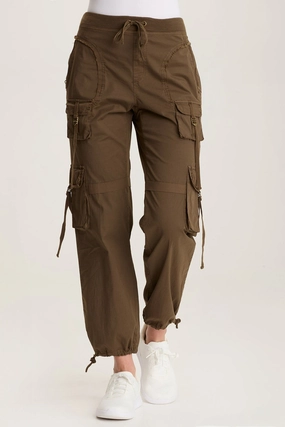 Jillit Poplin Cargo Jogger Crop Pant Powerful Grip
