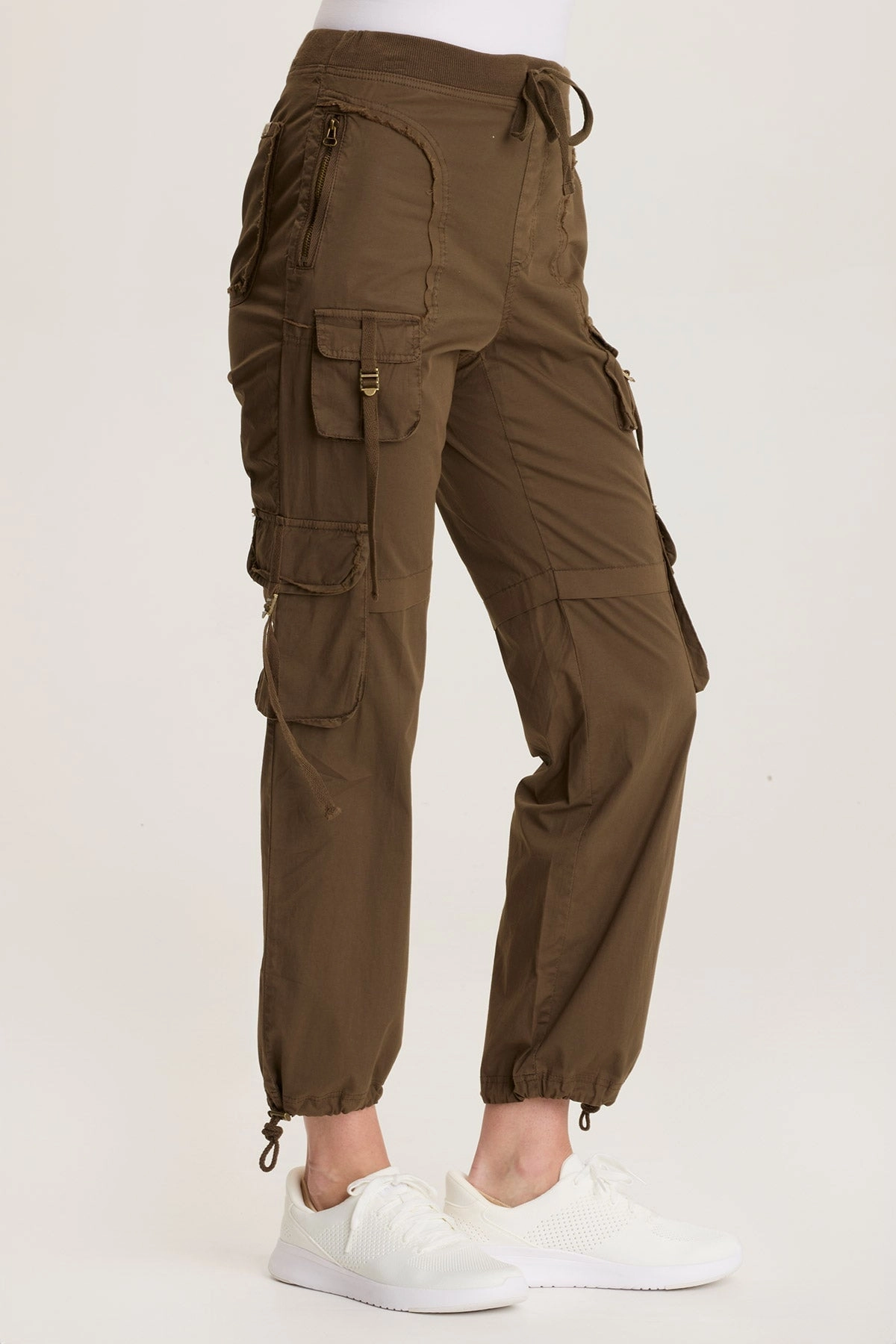 Jillit Poplin Cargo Jogger Crop Pant Active Performance Lightweight Durable Fabric