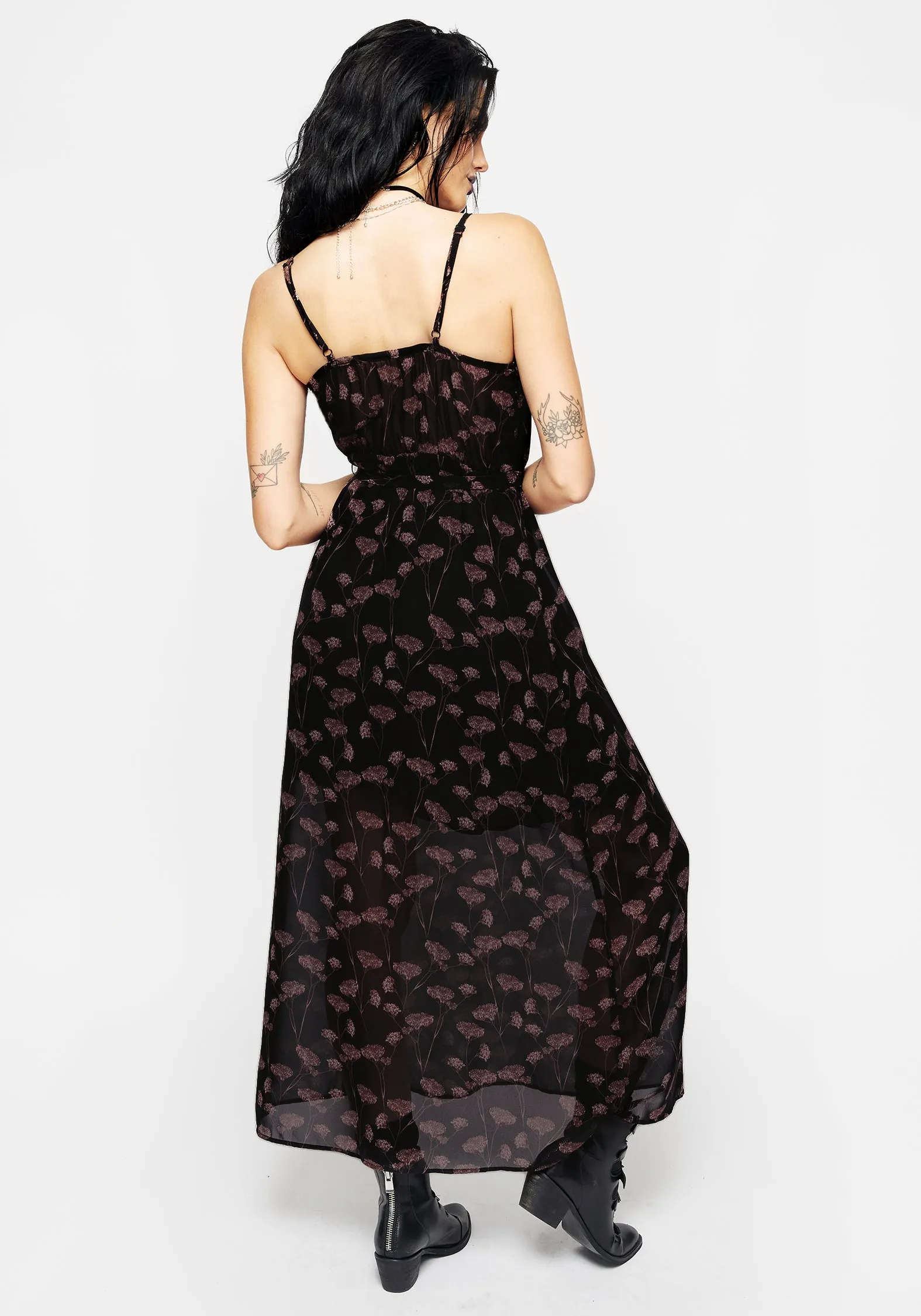 Judas Maxi Dress with Waist Tie Soft and Stylish Zip Closure
