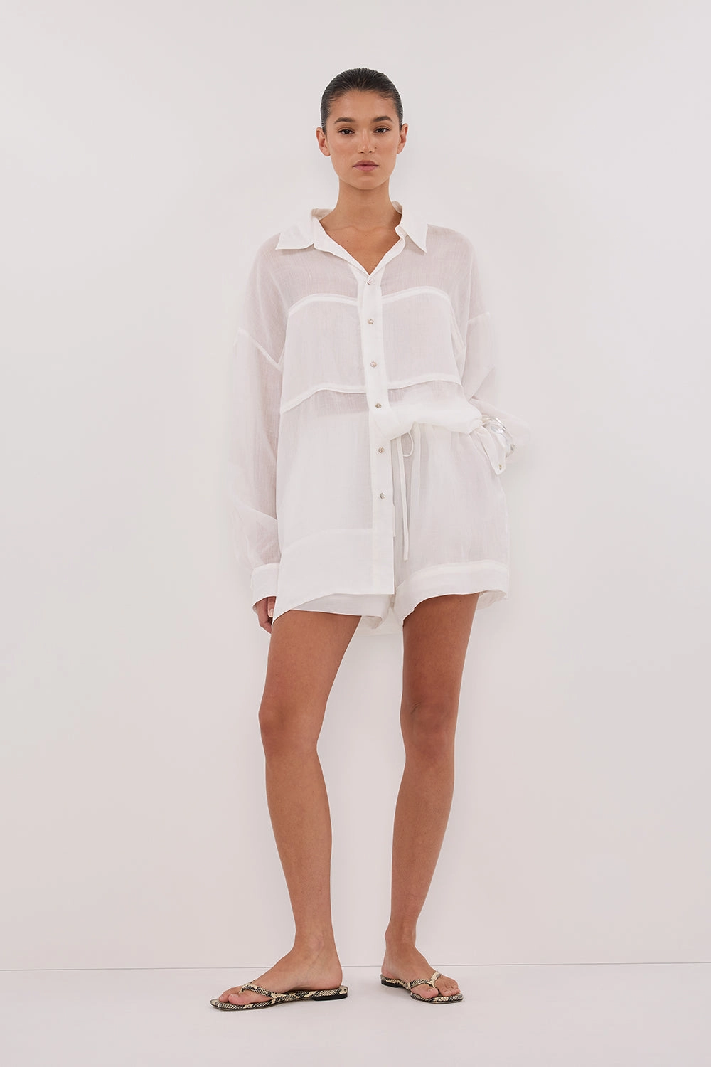 KAI WHITE RAMIE SHORT Sleek Design Functional Wear