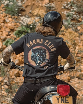 AllDay Comfort Karma Club 2.0 T-Shirt - Heavy Washed Black