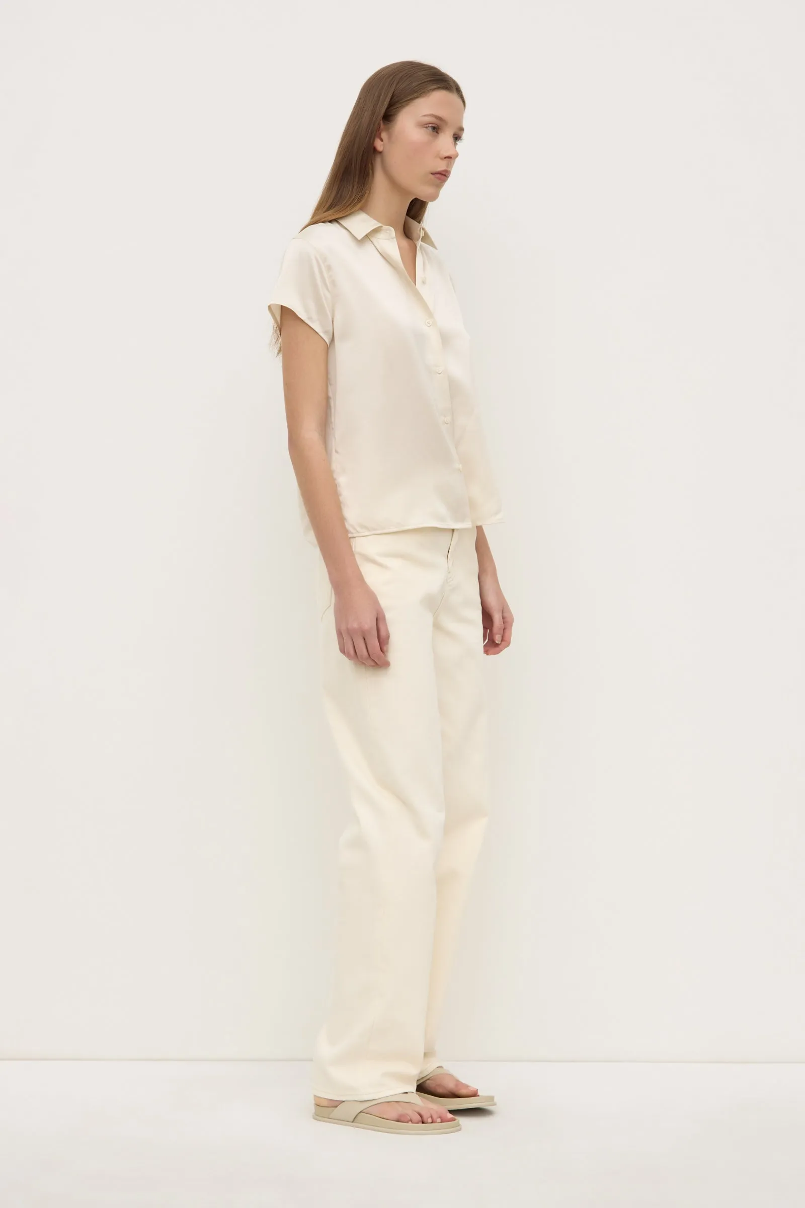 Black Tie Optional Karri Silk Short Sleeve Shirt