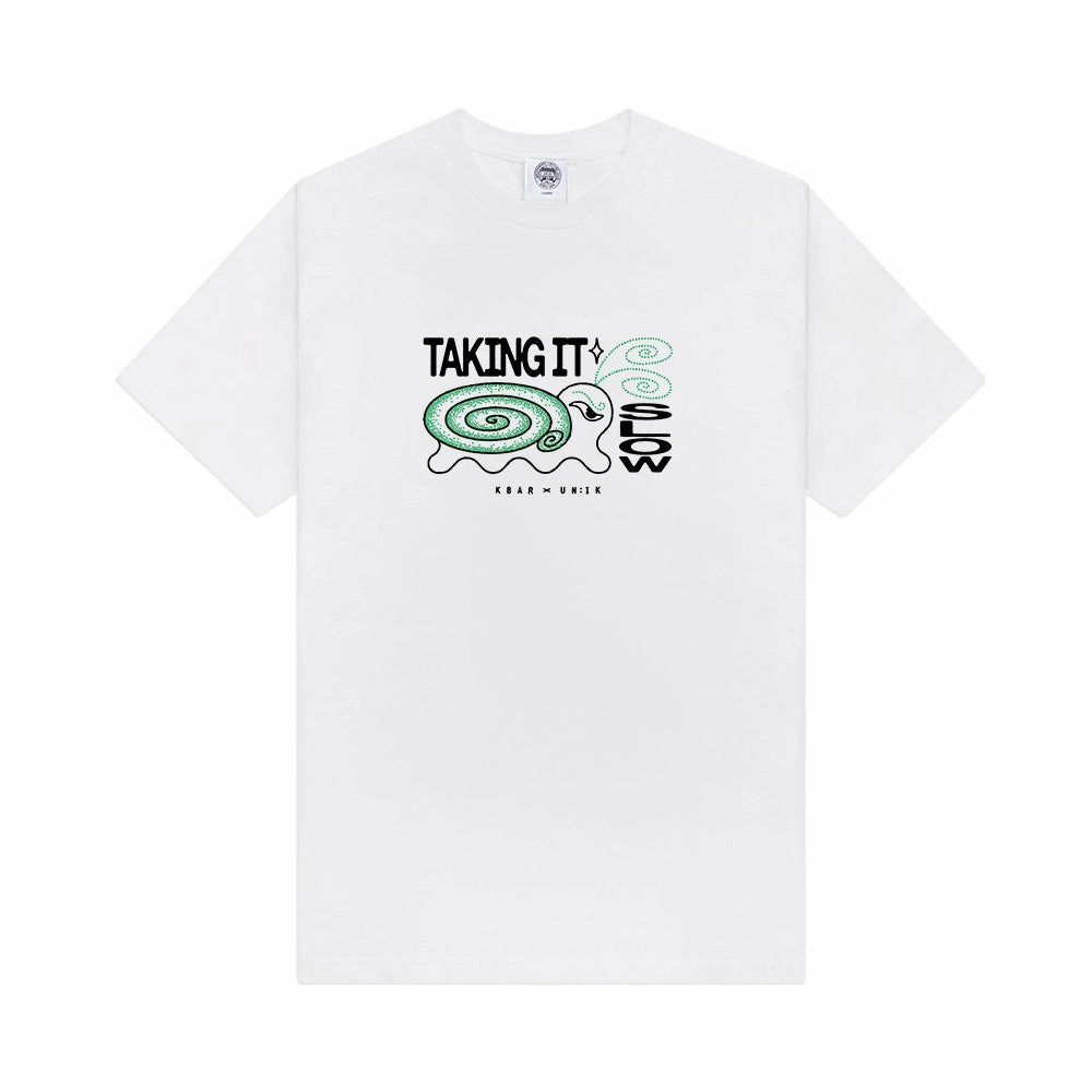 Modern Layering Urban Casual KBAR X UN:IK 'Taking It Slow' Tee - White