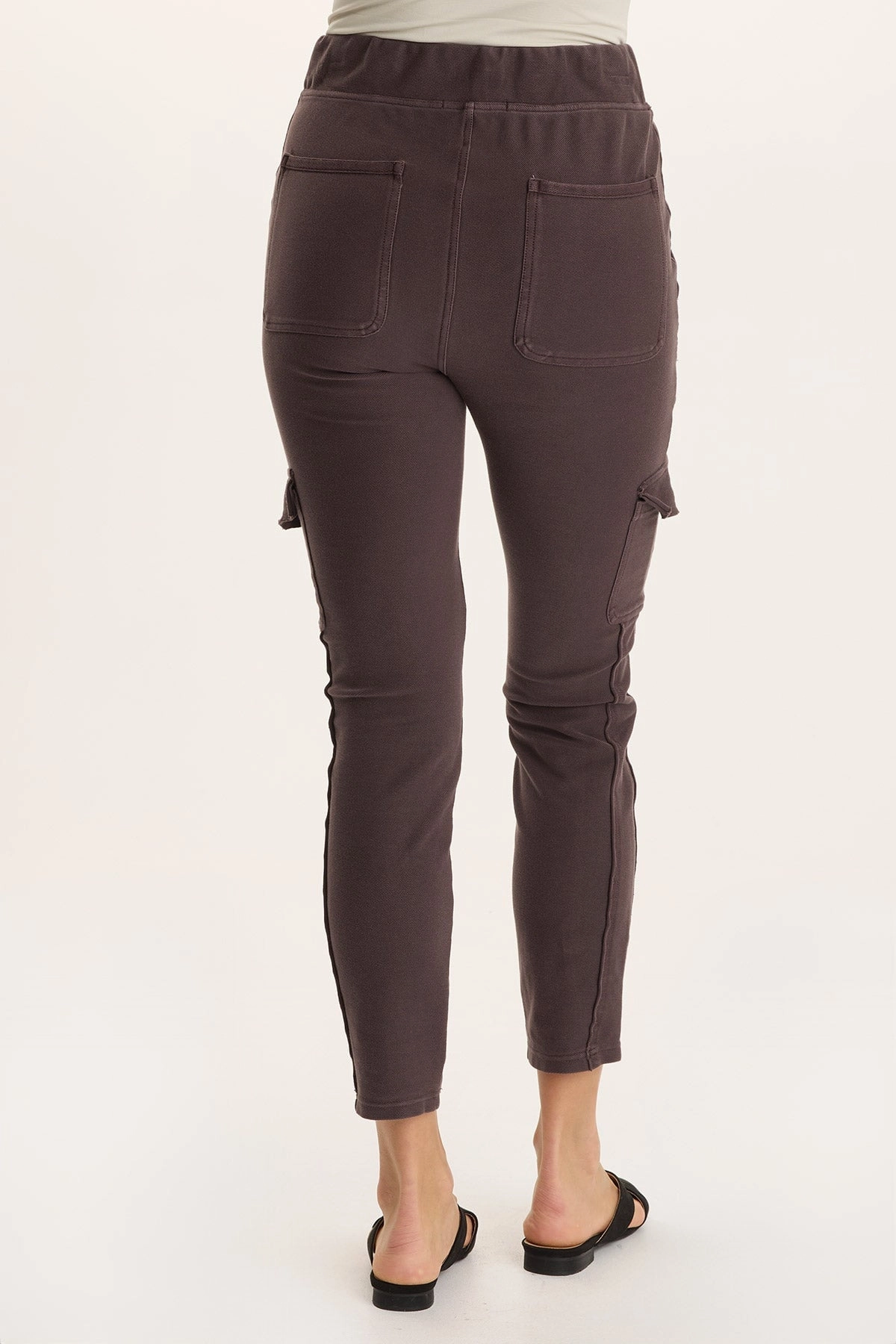 Keelie Twill Knit Elevated Pocket Legging vivid color
