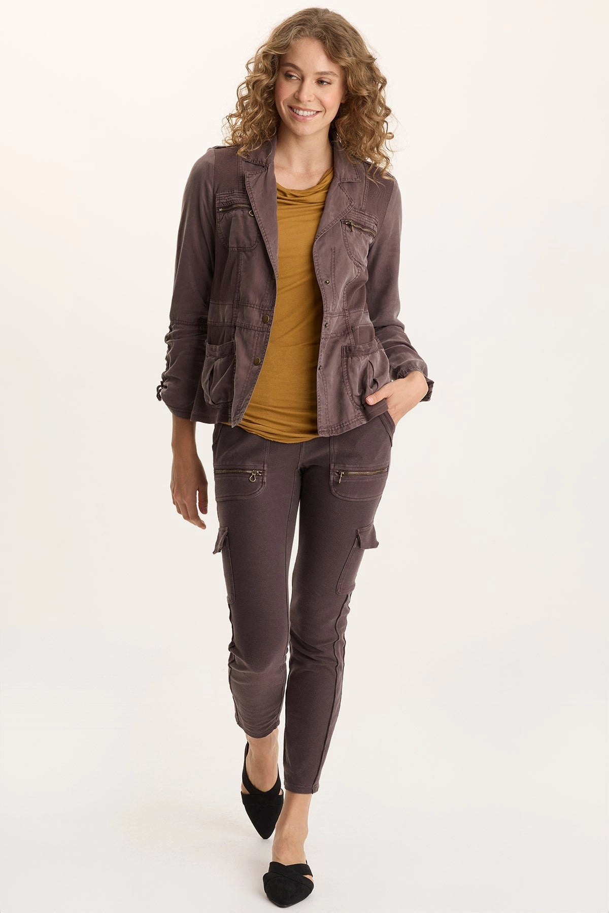 Classic Fitwear Office Fit Keelie Twill Knit Elevated Pocket Legging