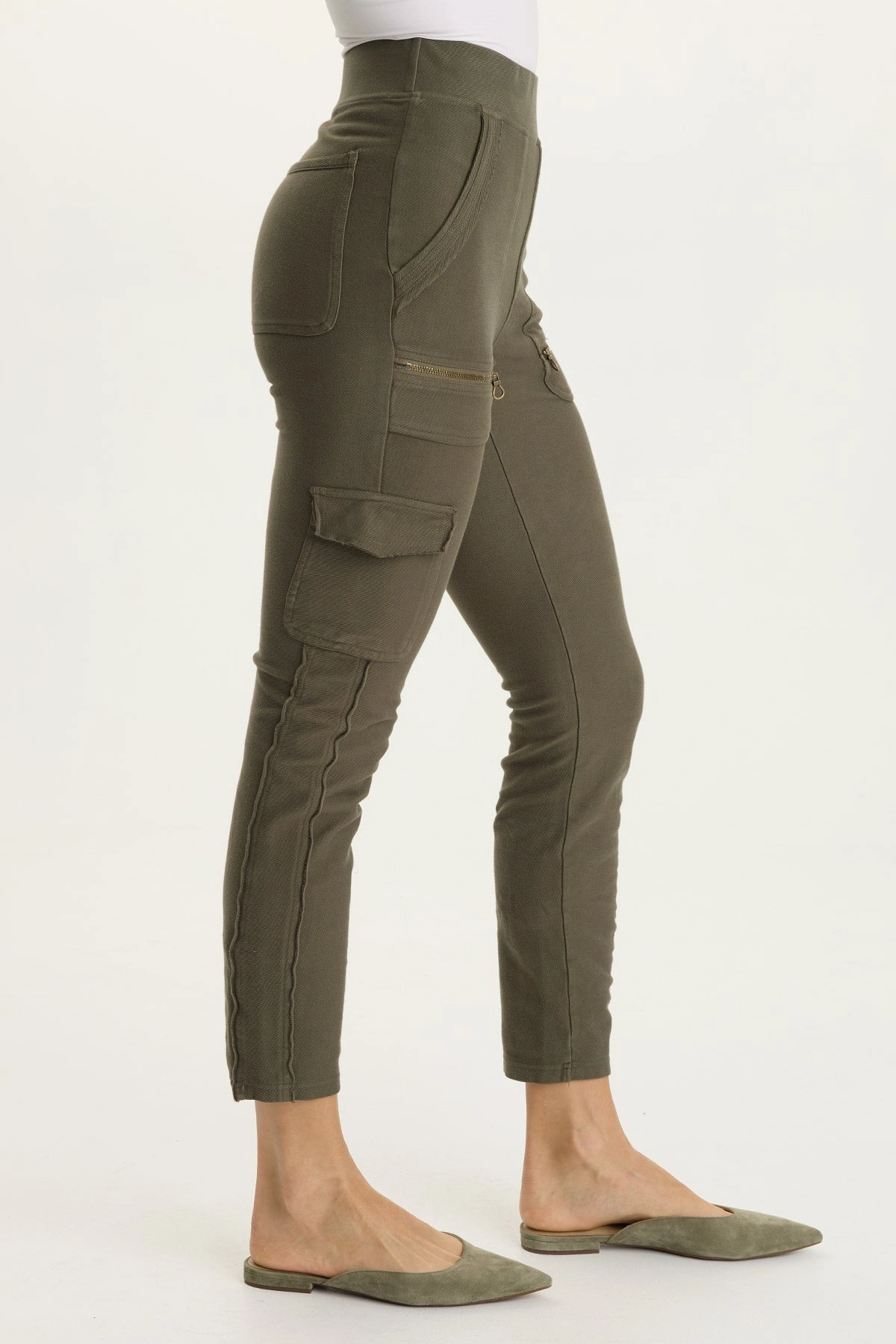 Keelie Twill Knit Elevated Pocket Legging Power Move