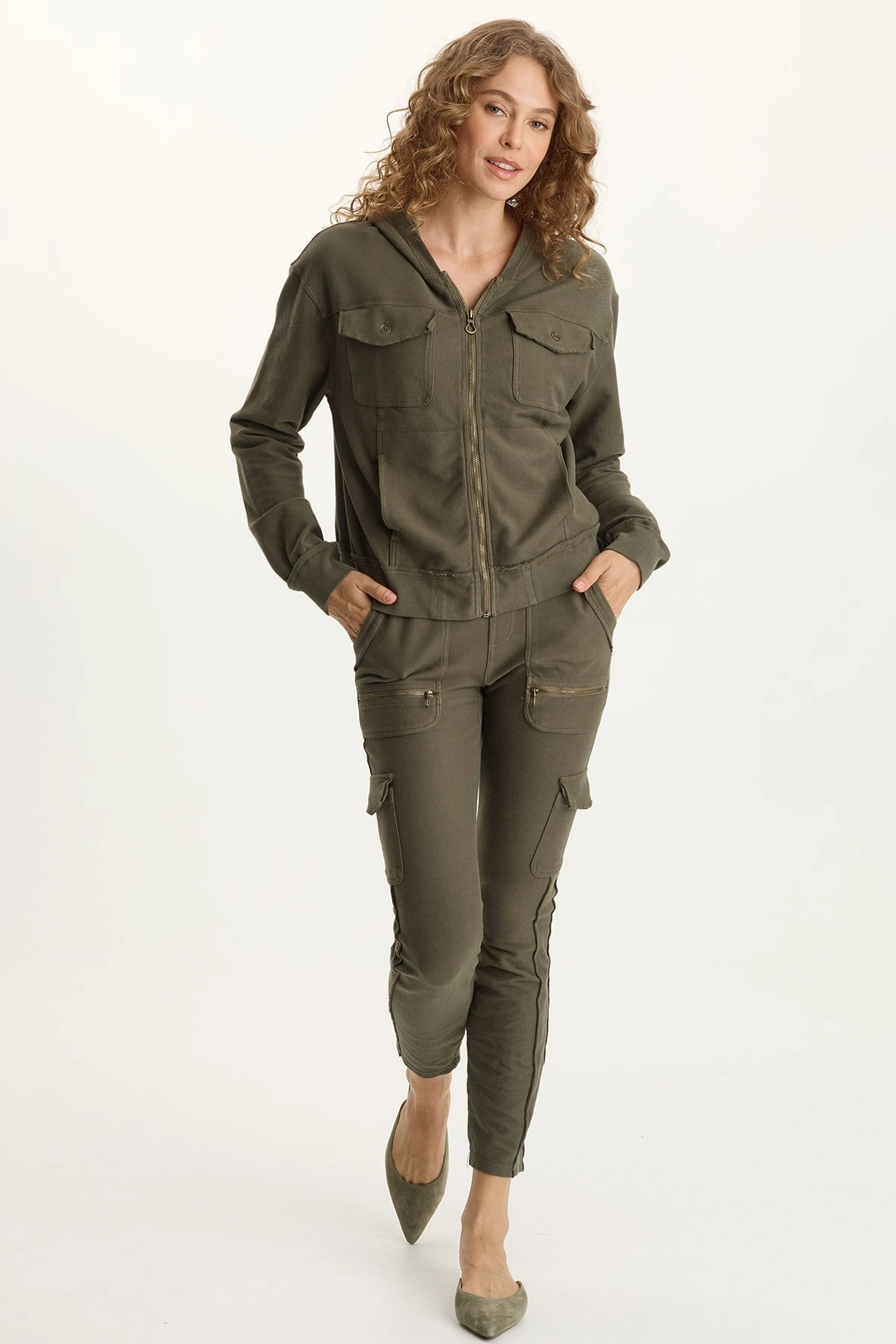 Dance Studio Extra Soft Keelie Twill Knit Elevated Pocket Legging