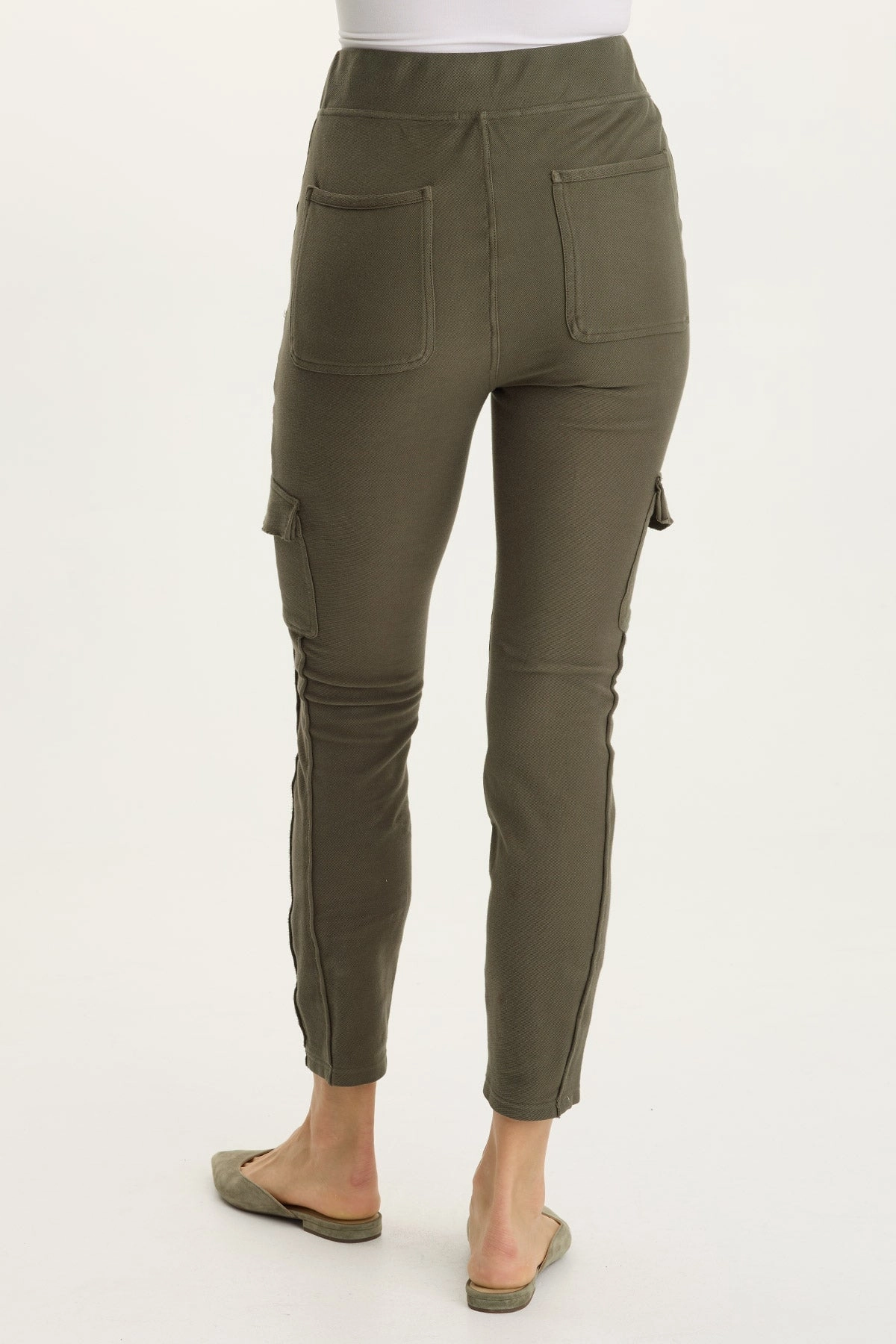 Keelie Twill Knit Elevated Pocket Legging Stay Dry Breathable Comfort Wear