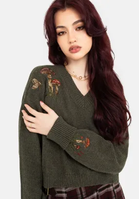 Mountain Keira Cotton Toadstool Embroidered Jumper