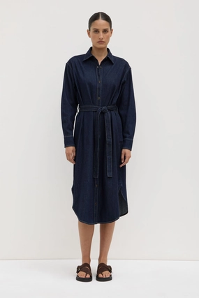 Church Scene Kiera Recycled Denim Midi Shirt Dress