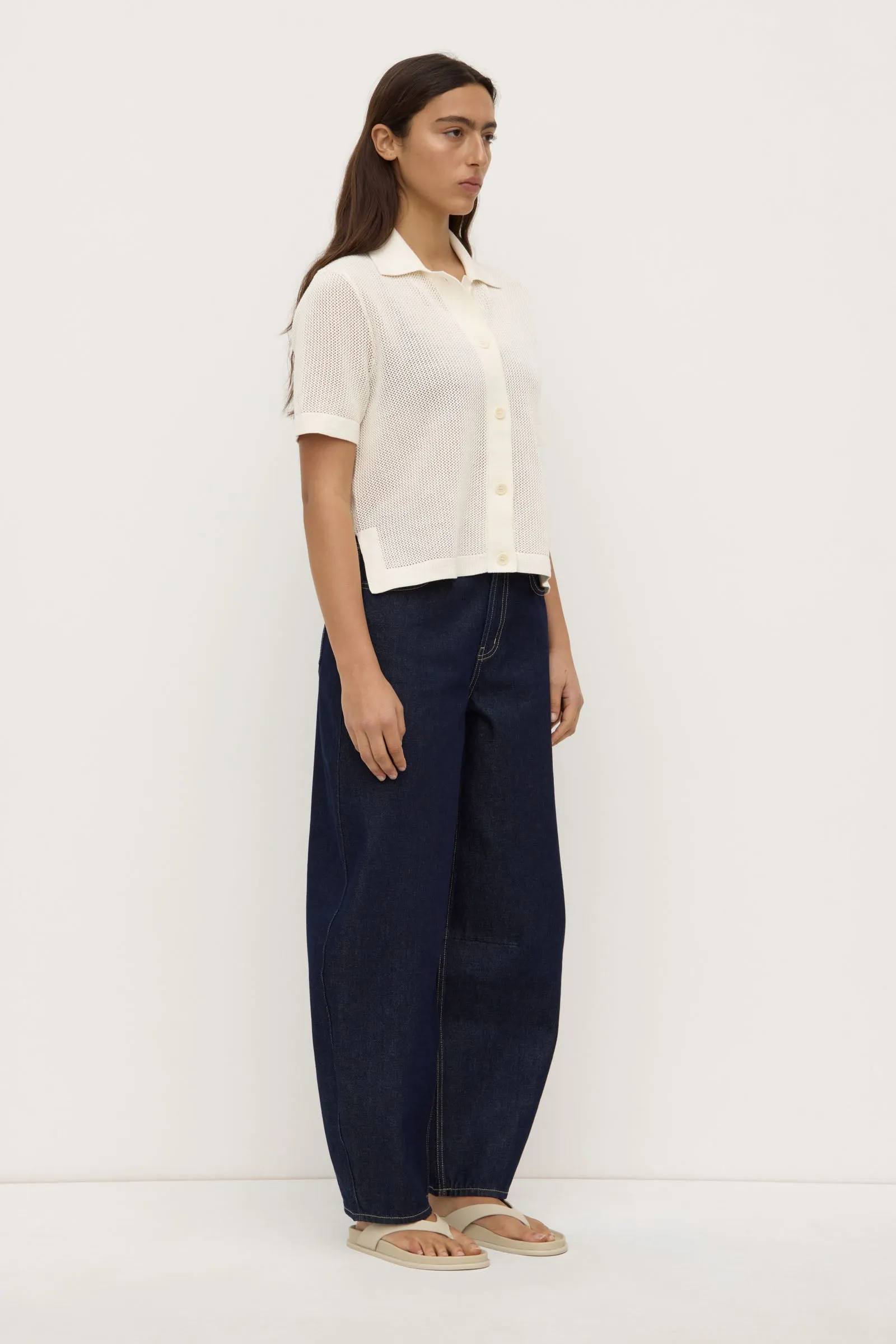 Essential Wardrobe Subtle Details Kismet Knit Short Sleeve Shirt