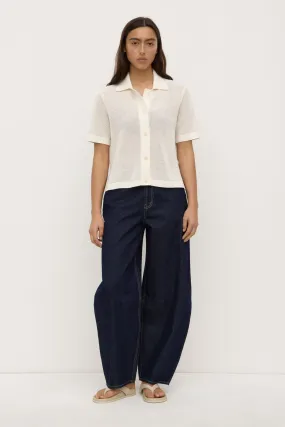 Non Static Finish Textured Finish Kismet Knit Short Sleeve Shirt