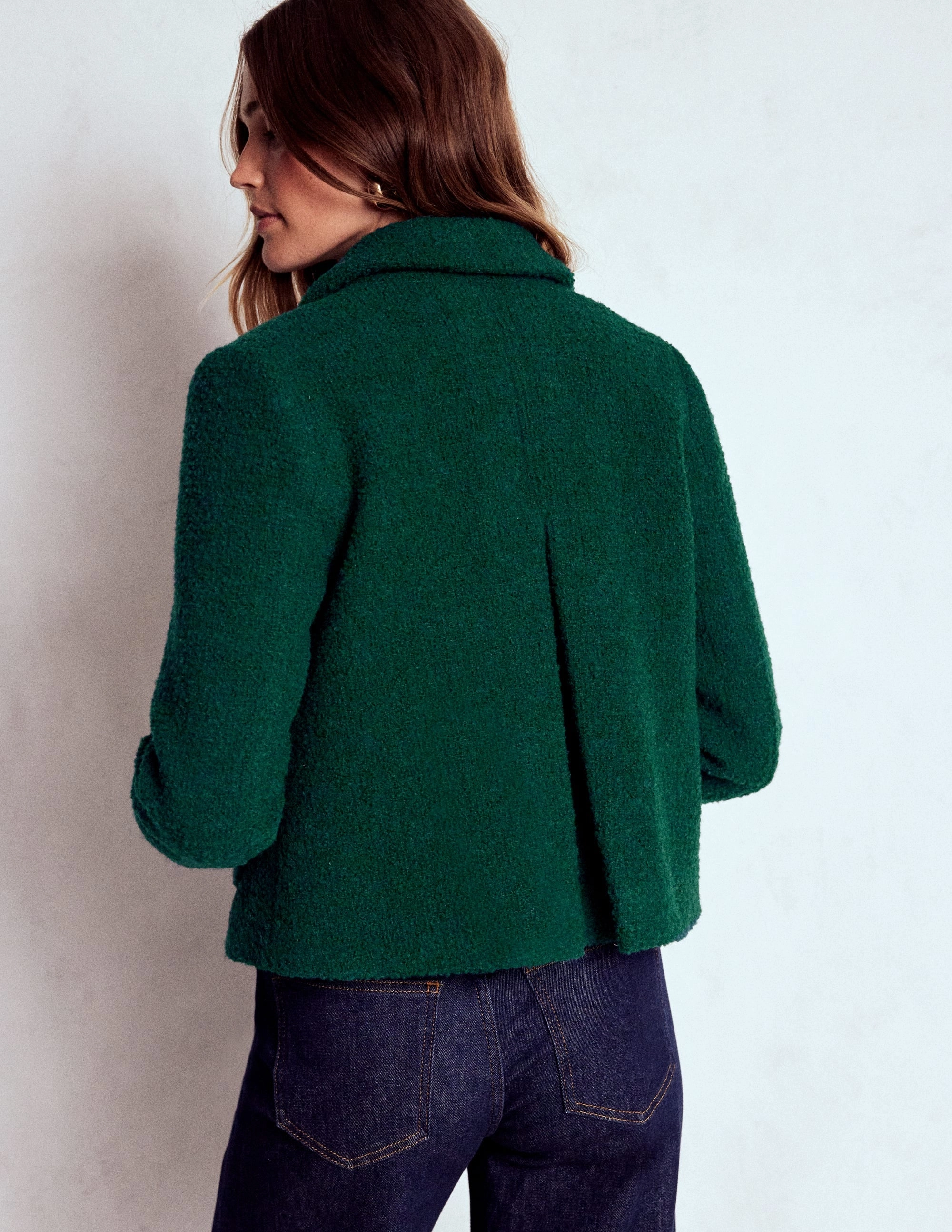 Everyday Active Style Water Resistant Coat Knightsbridge Wool Jacket-Emerald Night