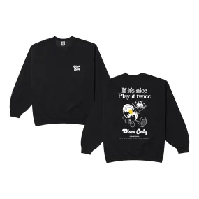 DISCO ONLY 'Play It Twice V2' Sweater - Black Soft Knitwear Brushed Interior