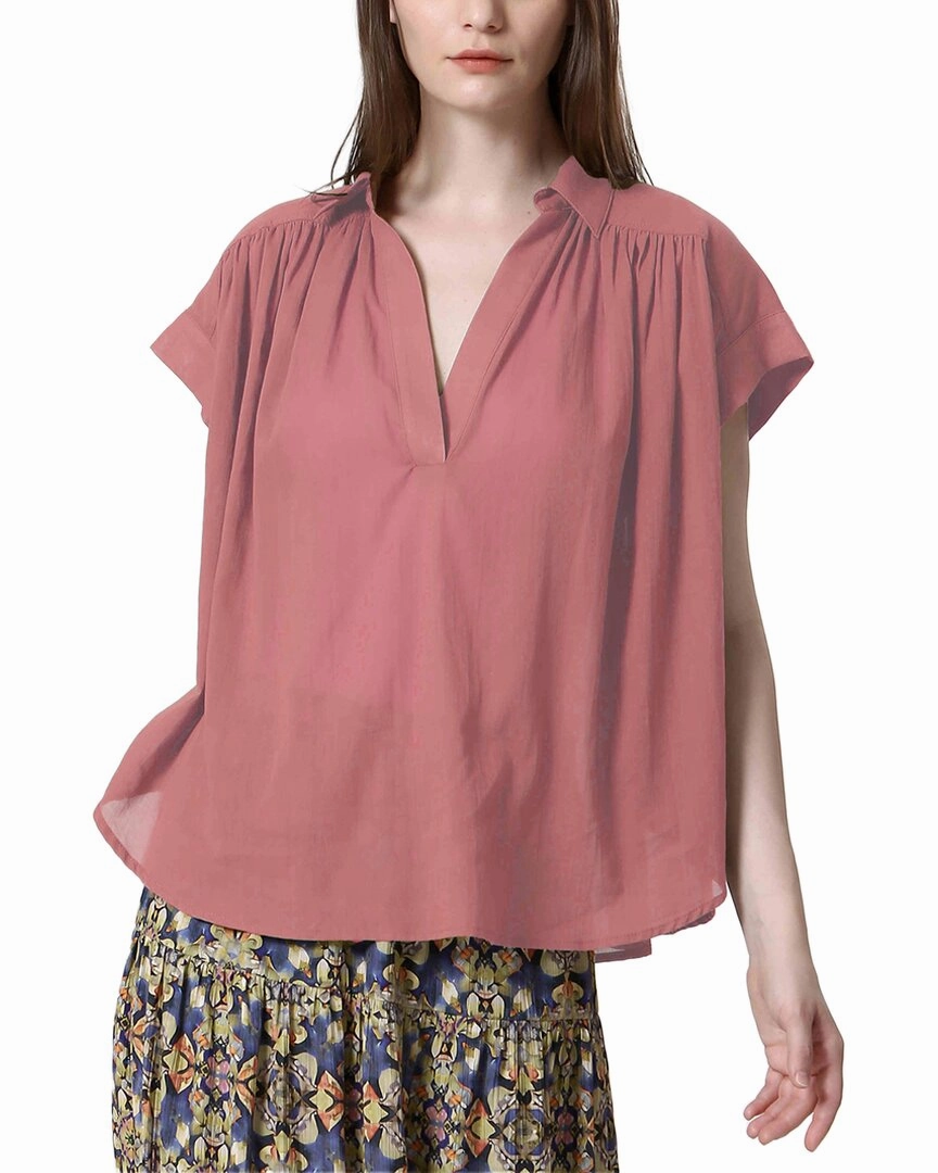 See U Soon Placket Drapey Top Soft & Cozy