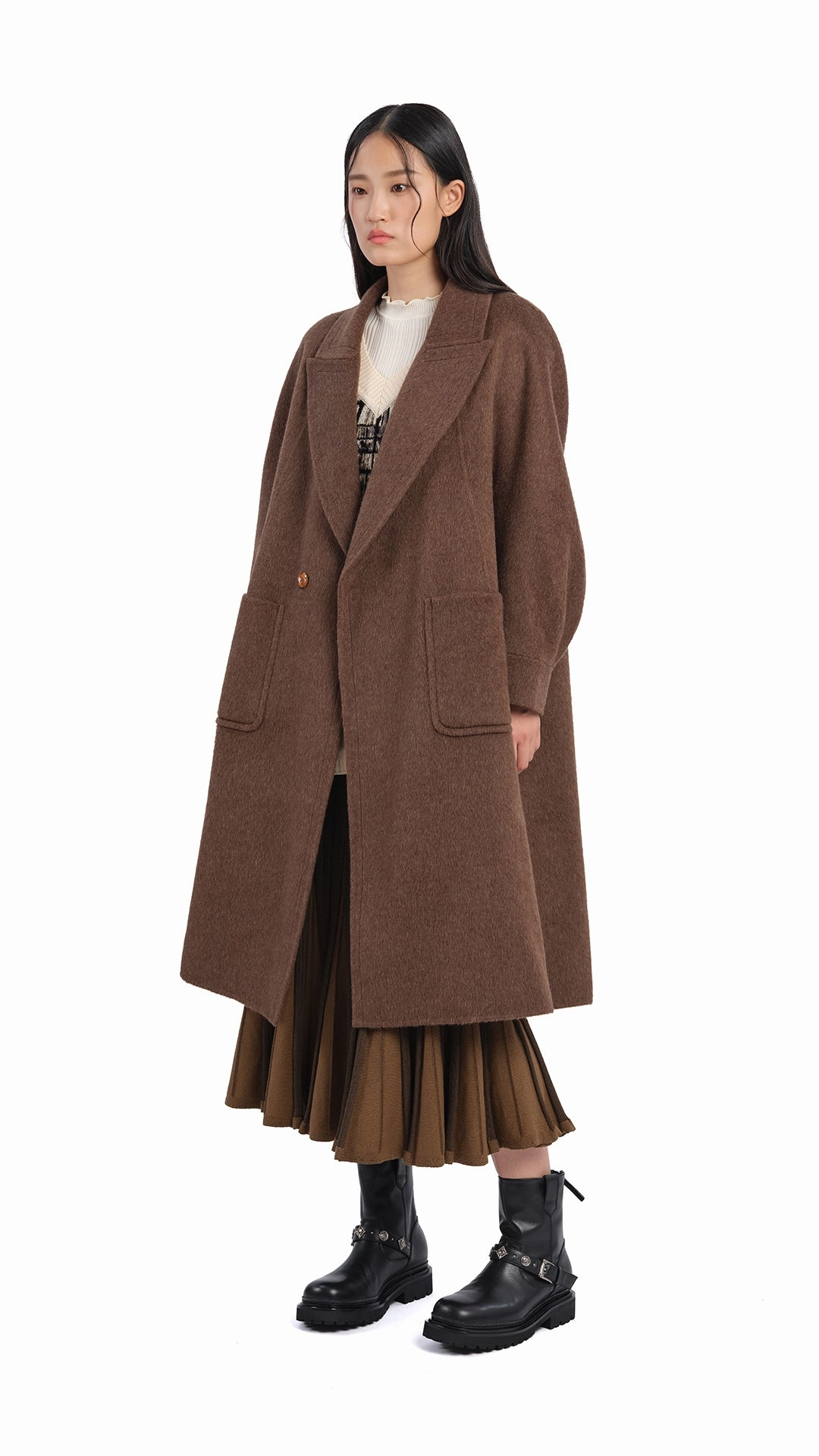Knitted Flare Skirt Department Store Style