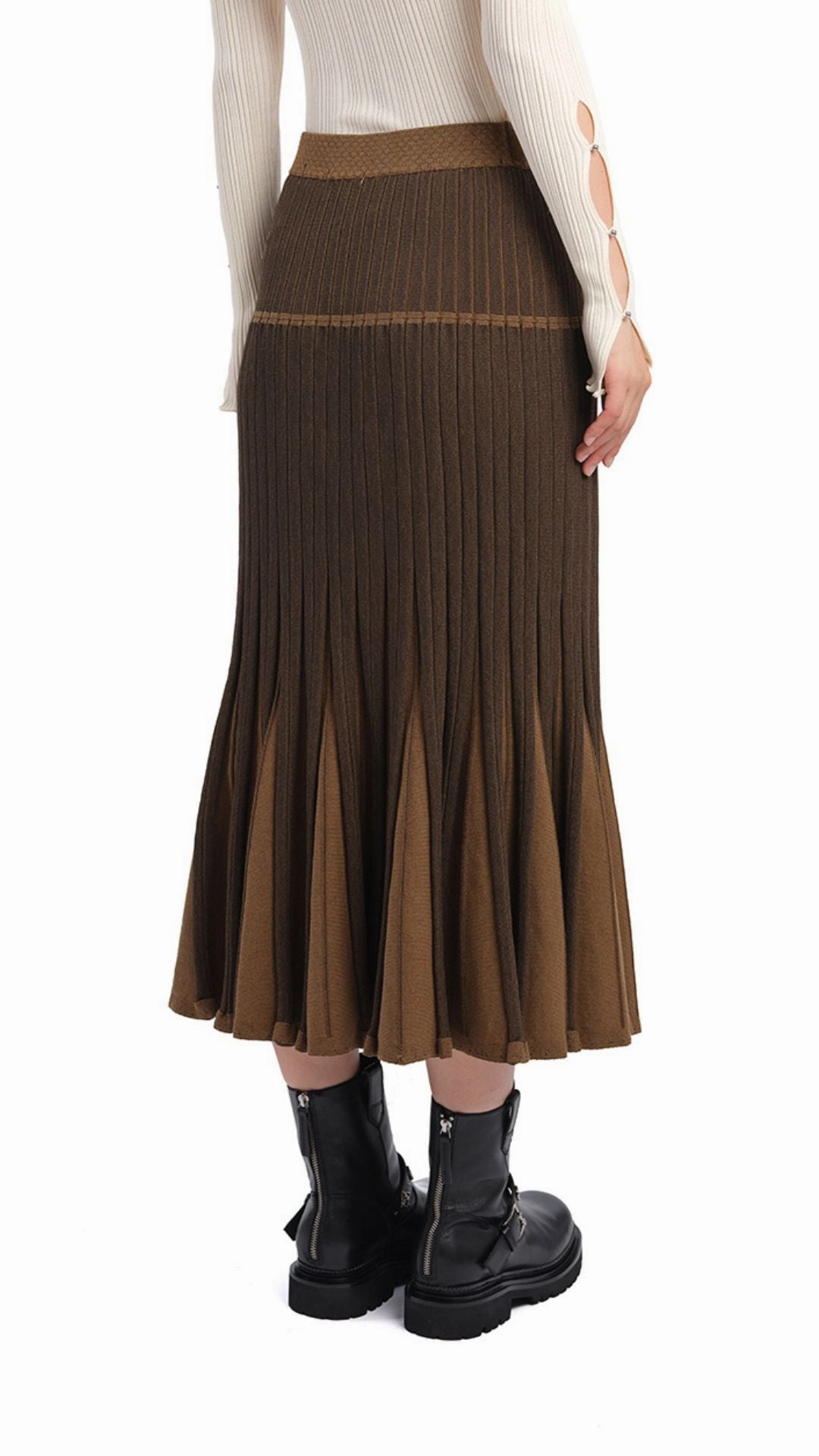 Knitted Flare Skirt Budget Friendly