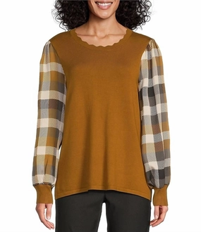 Cross My Heart Sweater In Brown Warm Touch