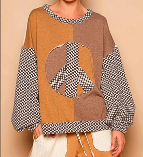 Everyday knitwear Reinforced Edging Fiona Pullover In Brown