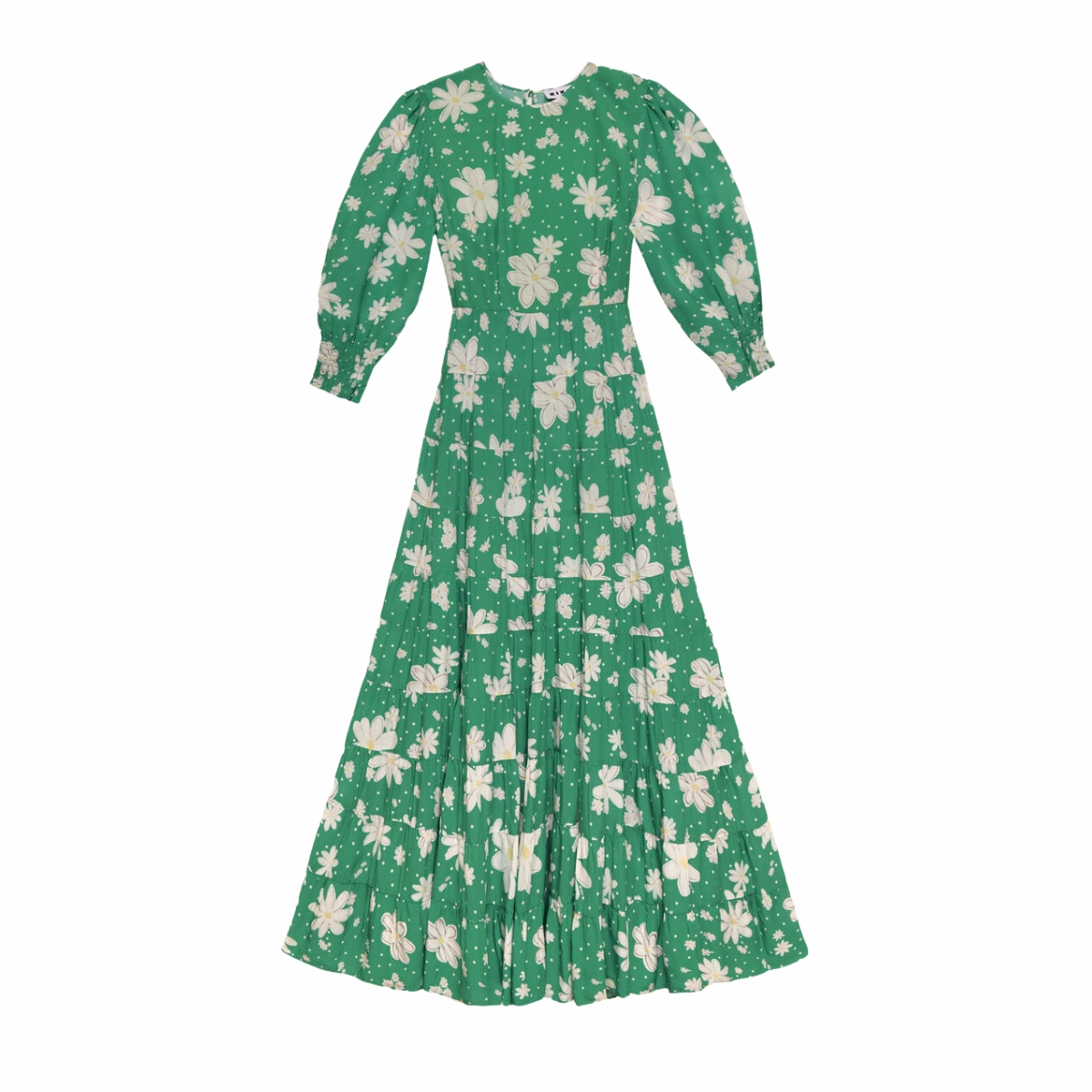 Kristen Dress Green Daisy Dream Maternity-Fit Comfortable office piece