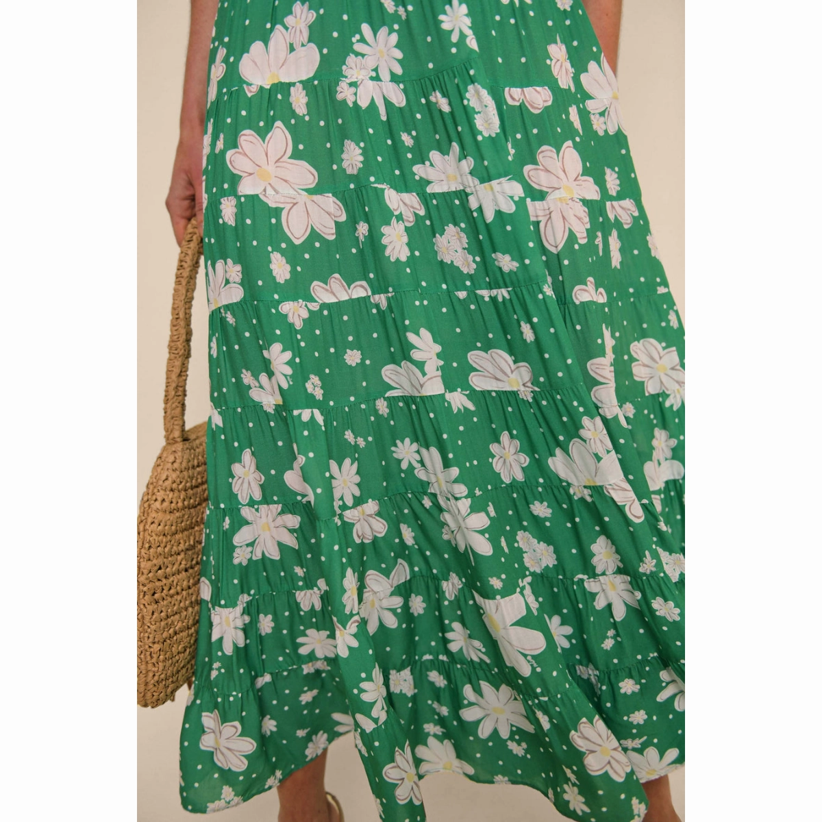 Chic Fit Kristen Dress Green Daisy Dream