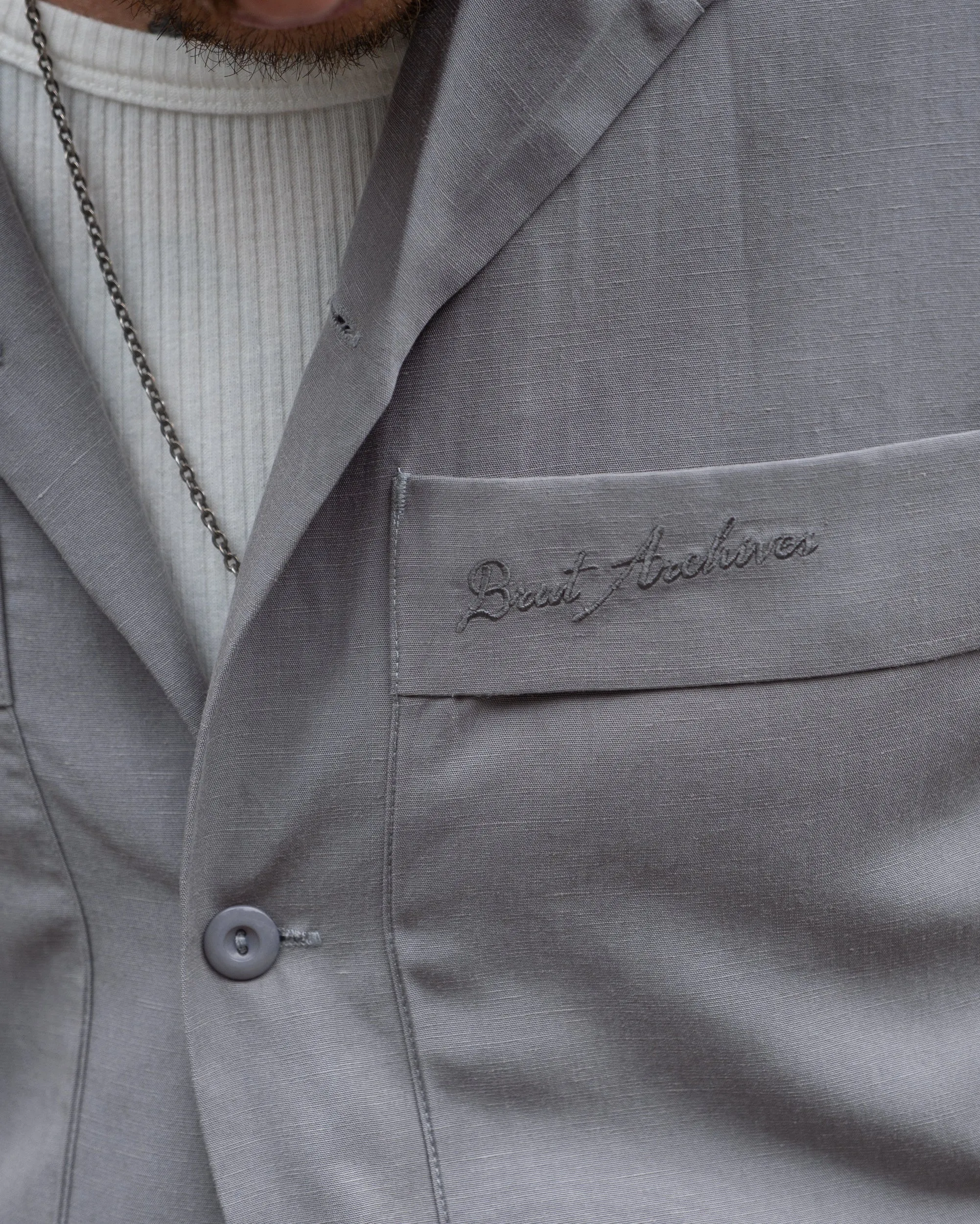 LA GRANDE CHEMISE Stylish Detail Laser Cut Edge Detail