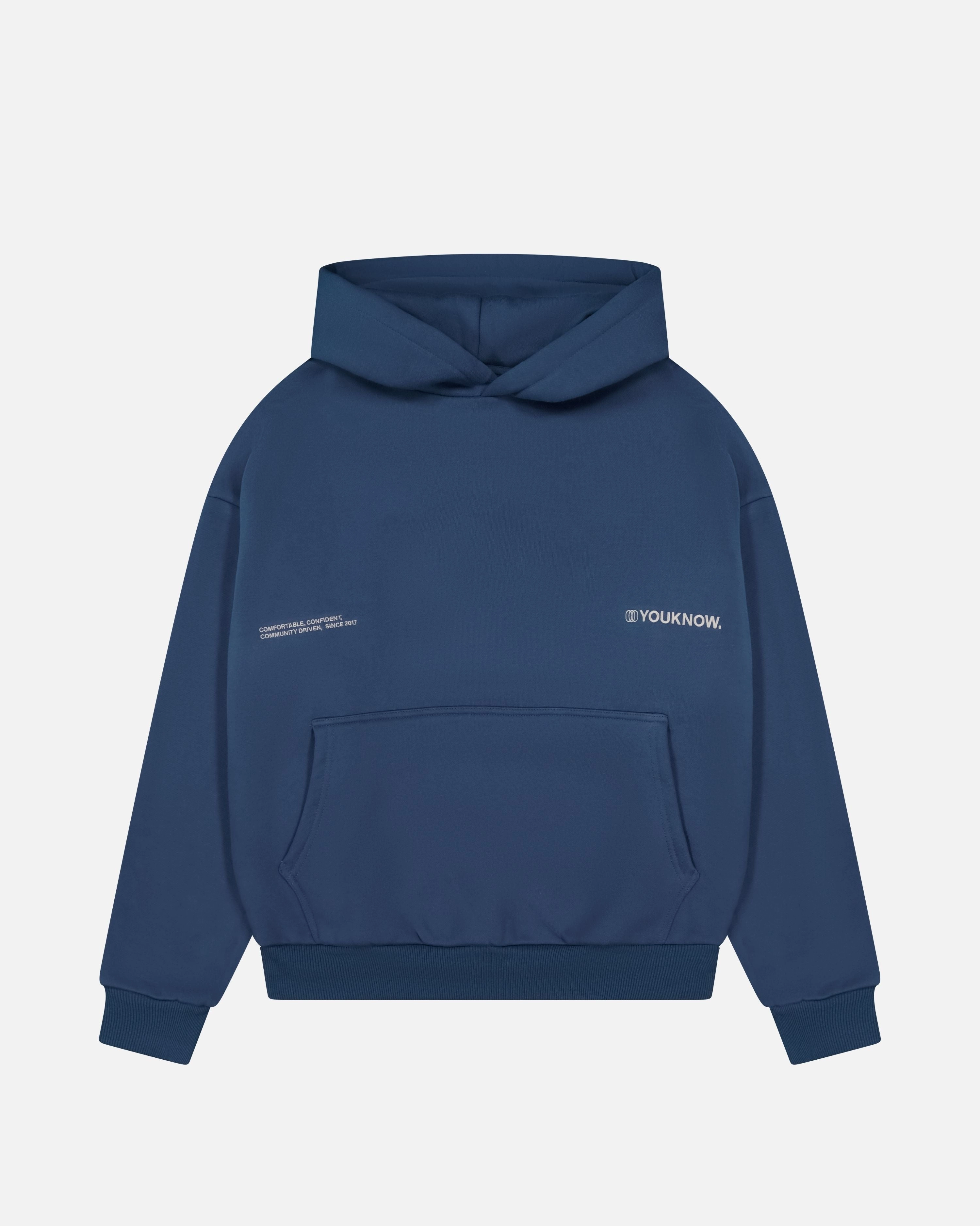 Stretchable Cuffs CCC Hoodie | Blue