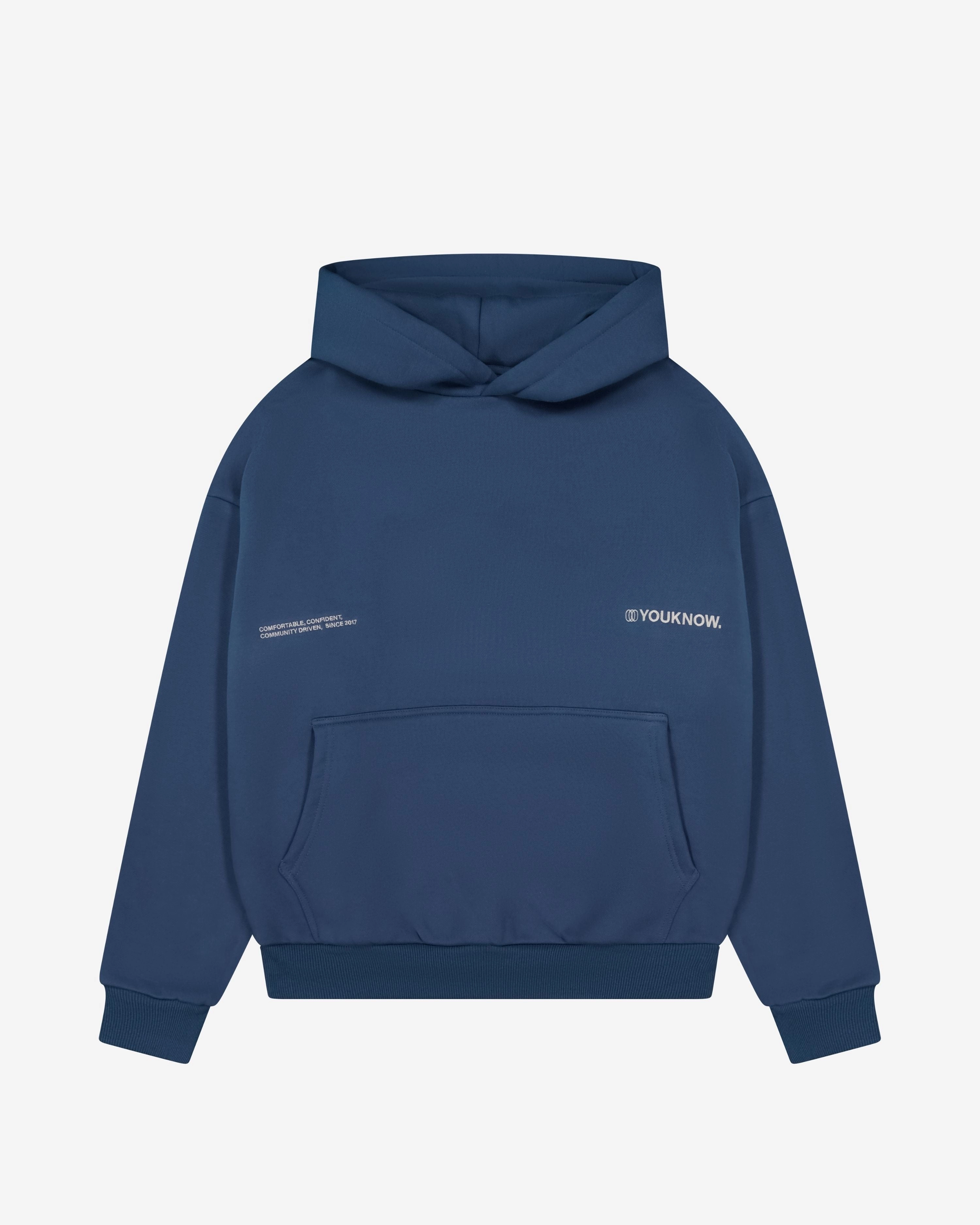 CCC Hoodie | Blue Hidden pockets Heavyweight Material